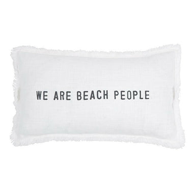 Sunkissed Cotton Beach Pillow, We Are Beach People